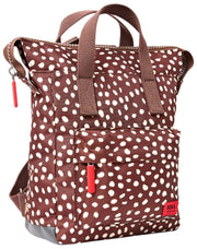 Roka Bantry B Small Recycled Canvas Backpack - Brown Spot