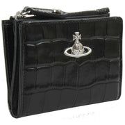 vivienne-westwood-embossed-croc-slim-flap-card-holder---black-35450754