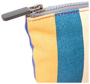 Roka Maida Vale Small Cotton Canvas Pouch - Wide Multi Stripe