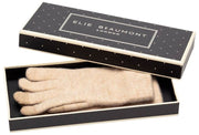 Elie Beaumont Knitted Weave Gloves - Oat Beige
