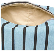 Roka Mayfair Small Cotton Canvas Wash Bag - Blue Stripe