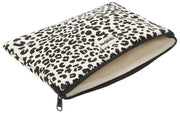 Hindbag Ava Medium 15inch Laptop Case - Leopard Off White