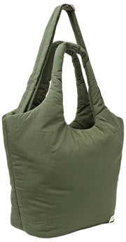 Roka Oxford Medium Taslon Shoulder Bag - Olive Green