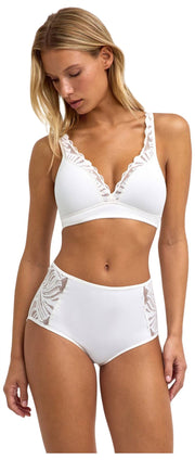Falke Delicate Touch High Apex Bra - Ivory
