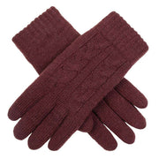dents-cable-knit-gloves---damson-burgundy-34477675