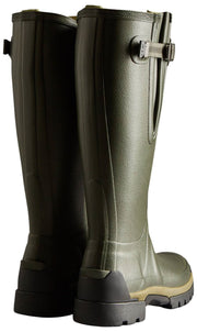Hunter Balmoral Tall Adjustable Side Wellington Boots - Dark Olive Green