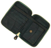 Campomaggi Rapolano Laser Print Purse - Green Bottle