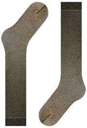Falke Glitter 30 Denier Knee High Socks - Black/Gold