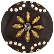 Campomaggi Siena Flower Stud Purse - Military Green