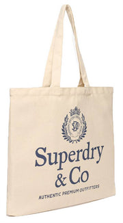 Superdry & Co Tote Bag - Natural Brown/Eclipse Navy