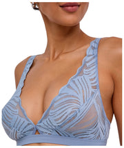 Falke Delicate Touch Triangle Bralette - Blue Steel