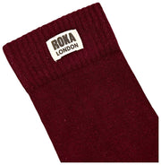 Roka Wimbledon Crew Socks - Plum Burgundy