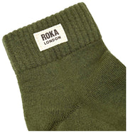 Roka Wembley Ankle Socks - Artichoke Green