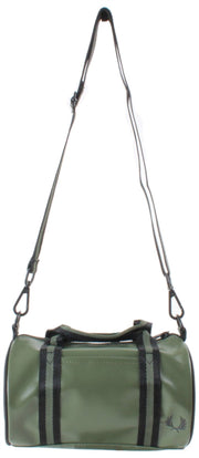 Fred Perry Classic Mini Barrel Bag - Laurel Wreath Green/Black