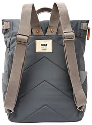 Roka Canfield B Medium Recycled Nylon Backpack - Beluga Grey