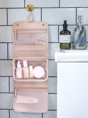 Stackers Small Hanging Wash Bag - Blush/Gold