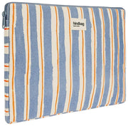 Hindbag Ava Small 13inch Laptop Case - Orange/Blue Stripes