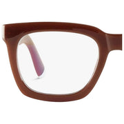 Barner Max Glossy Blue Light Reading Glasses - Cocoa Brown