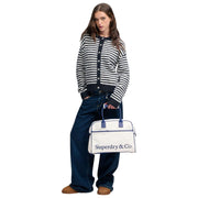 Superdry & Co Heritage Retro Gym Bag - White/Blue