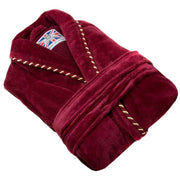 Bown of London Duchess Plain Velour Dressing Gown - Claret Burgundy