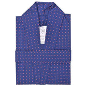 Bown of London Pacific Polka Dot Lightweight Dressing Gown - Navy
