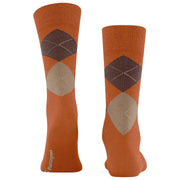 Burlington Edinburgh Socks - Orange/Brown