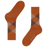 Burlington Edinburgh Socks - Orange/Brown