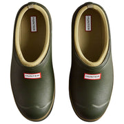 Hunter Gardener Neoprene Lined Clogs - Dark Olive Green/Clay