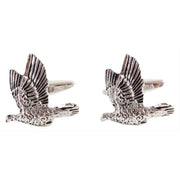 David Van Hagen Game Bird Cufflinks - Silver