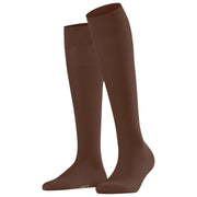 Falke Cotton Touch Knee High Socks - Cappuccino Brown
