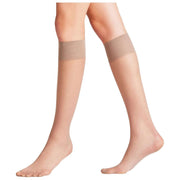 Falke Pure Matt 20 Denier Knee High Socks - Taupe Brown