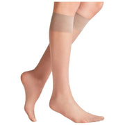 Falke Pure Matt 20 Denier Knee High Socks - Taupe Brown