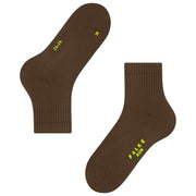 Falke Run Rib Short Socks - Cappucino Brown