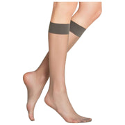 Falke Seidenglatt 15 Denier Knee High Socks - Carbon Grey