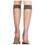 Falke Seidenglatt 15 Denier Knee High Socks - Carbon Grey