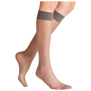 Falke Seidenglatt 15 Denier Knee High Socks - Iron Grey