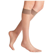 Falke Seidenglatt 15 Denier Knee High Socks - Taupe Brown