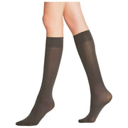 Falke Seidenglatt 40 Denier Knee High Socks - Carbon Grey