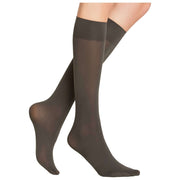 Falke Seidenglatt 40 Denier Knee High Socks - Carbon Grey