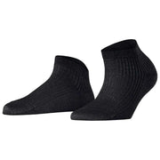 Falke Shiny Rib Sneaker Socks - Black
