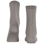 Falke Shiny Rib Socks - Pepper Grey