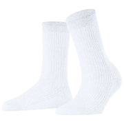 Falke Shiny Rib Socks - White