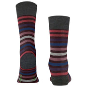 Falke Tinted Stripe Socks - Burgundy