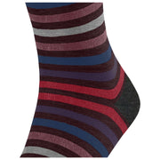Falke Tinted Stripe Socks - Burgundy
