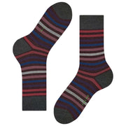 Falke Tinted Stripe Socks - Burgundy
