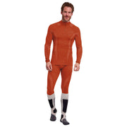 Falke Wool Technology Long Sleeved Zip Shirt - Chilli Red