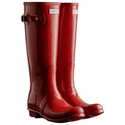 Hunter Original Tall Gloss Wellington Boots - Military Red