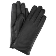 Isotoner Premium Fur Lined Leather Gloves - Black
