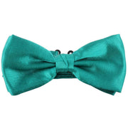 Knightsbridge Neckwear Bow Tie and Cummerbund Set - Teal