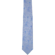 Michelsons of London Delicate Floral Wedding Tie and Pocket Square Set - Light Blue